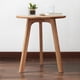 thumbnail image 3 of Round End Table- Small End Table Side Table Coffee Table Bedside Table Night Stand for Living Room Bedroom & Balcony, 100% Natural Solid Oak Wood Easy to Assemble, 3 of 3