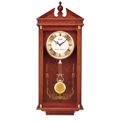Reloj De Pared Seiko Regal Oak Con Péndulo