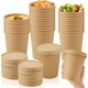 thumbnail image 1 of Pote Kraft Con Tapa 16oz (50 Unidades), 1 of 4
