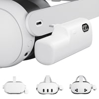 Moolechi - Paquete De Baterías Para Oculus Quest 2/3/3S Meta Quest 2/3 5000 Mah