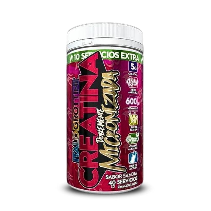 Creatina Monohidrato Micronizada 200Gr 40 Sv Sandia