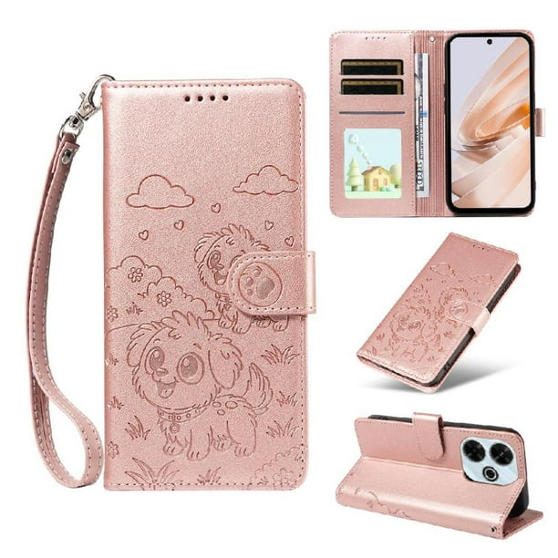 Funda Billetera FOXDOCK Compatible con Xiaomi POCO M6 4G, Diseño Perrito Tierno, Ranuras para Tarjetas y Soporte Plegable