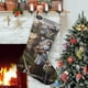 thumbnail image 1 of Medieval Tema: Calcetines de Navidad, fino lino blanco para colgar en escaleras y chimenea, decoración navideña para el hogar, regalo de Navidad.54cm×38cm, 1 of 5