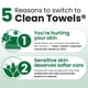 thumbnail image 4 of Toallas faciales CLEAN SKIN CLUB para piel sensible XL, 100 unidades, 4 of 9