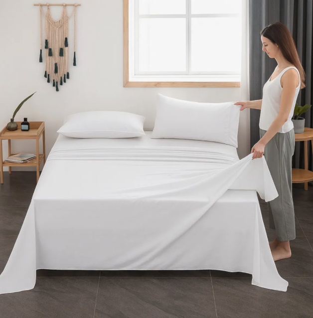 Atlas - Sábanas 1.5 Plazas Blanco