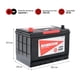 thumbnail image 2 of Batería Hankook 90 Ah 750 CCA MF105D31R, 2 of 3