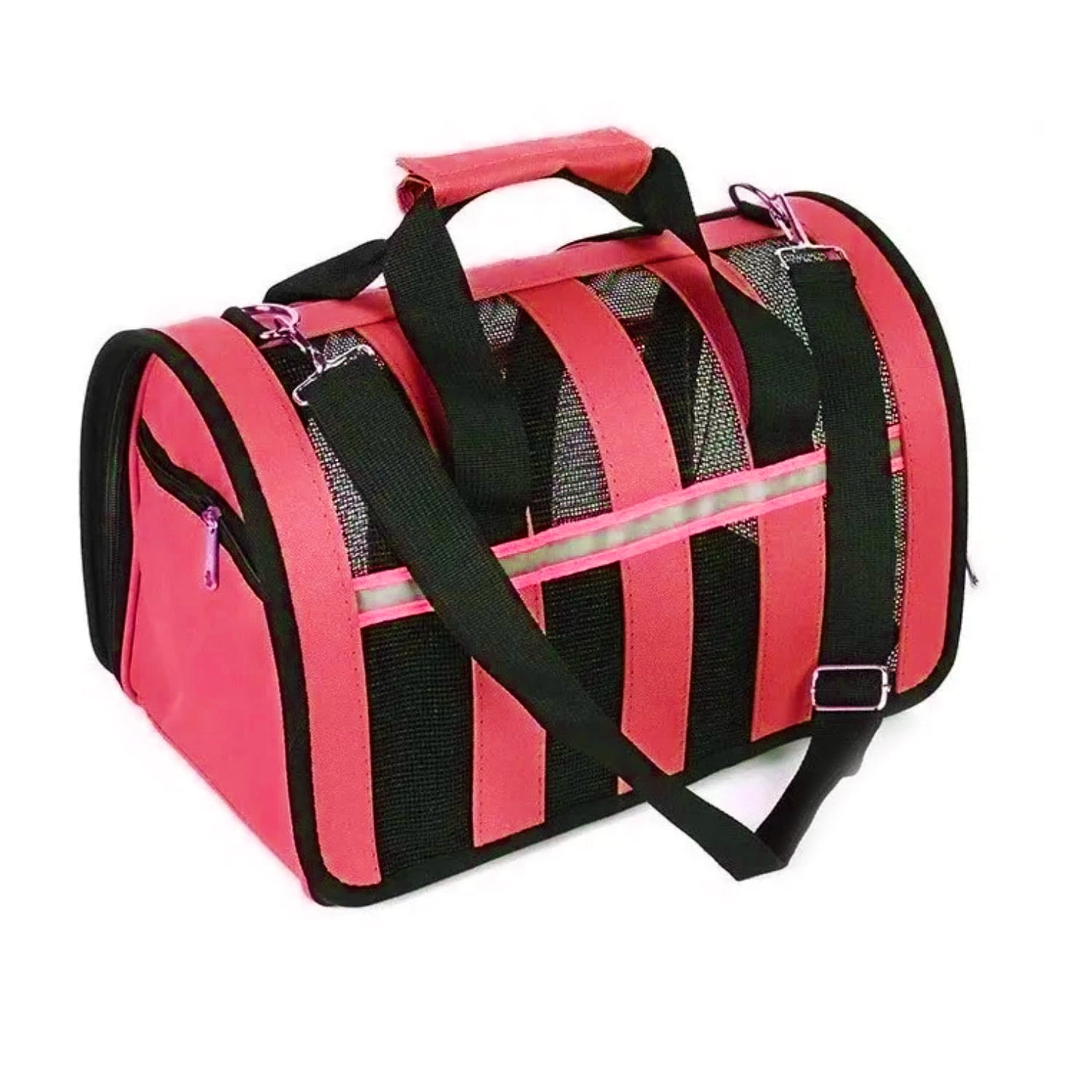 Importclick - Bolso Transporte Mascotas Rojo 34x24x23 Cm