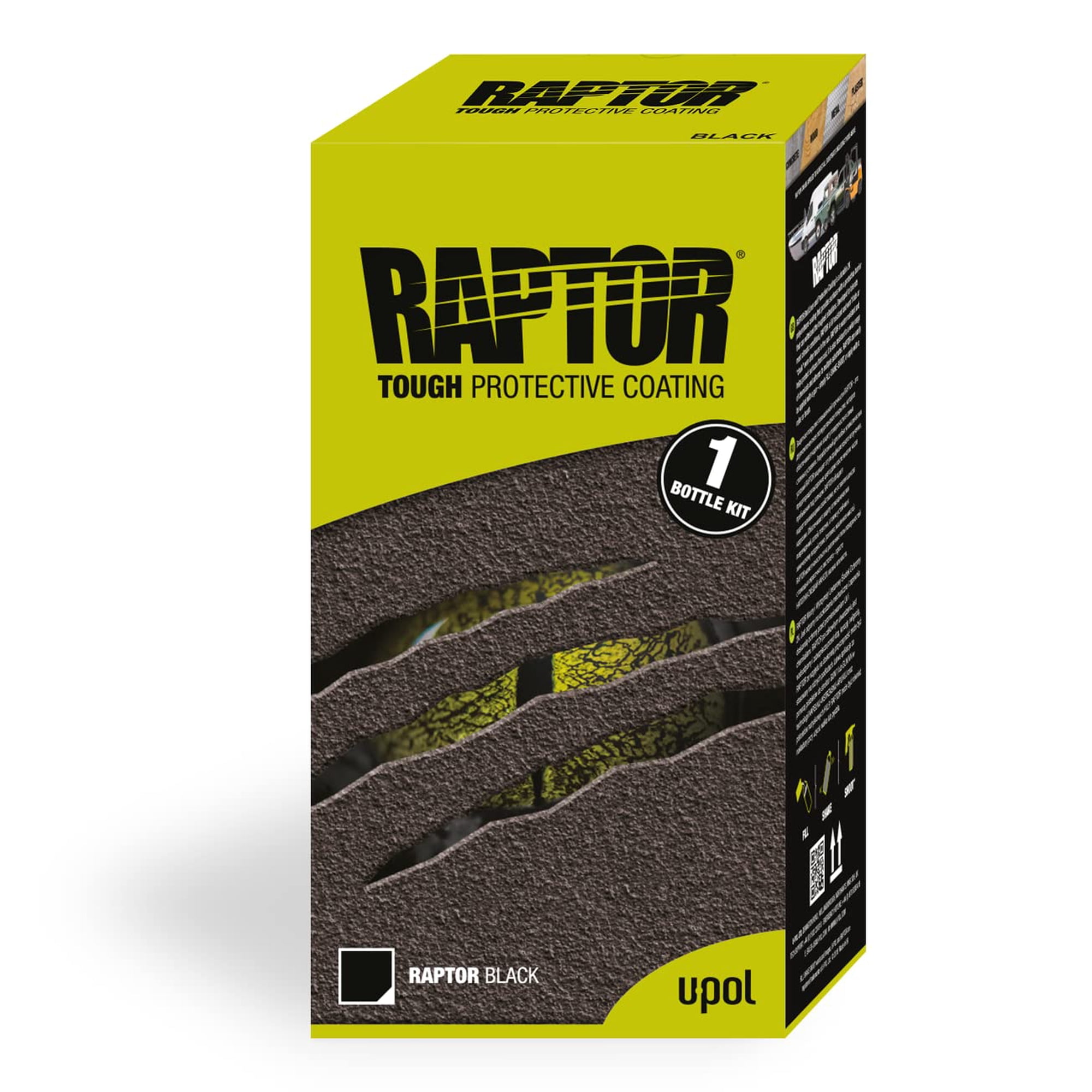 Kit De Revestimiento Protector U-pol Raptor Black 1l