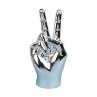 Magideal - Escultura De Gestos, Estatua De Resina Para Dedos, Estatuas De Escritorio Con Gestos De La Mano, Escultura De Dedos, Decoración, Adornos De Escritorio Paz