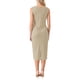 thumbnail image 3 of INSPIRE CHIC Vestido formal midi sin mangas con cuello barco para mujer, atuendo de maestra para el regreso a clases, beige L, 3 of 5