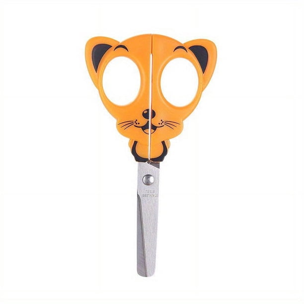 1pc TANSUNG 5" Craft Scissors For Kids, Multipurpose Office Scissors In Crocodile, Dolphin, And Crab Designs, For Sewing, Crafting, DIY Projects, Cutting Paper Or Plastic