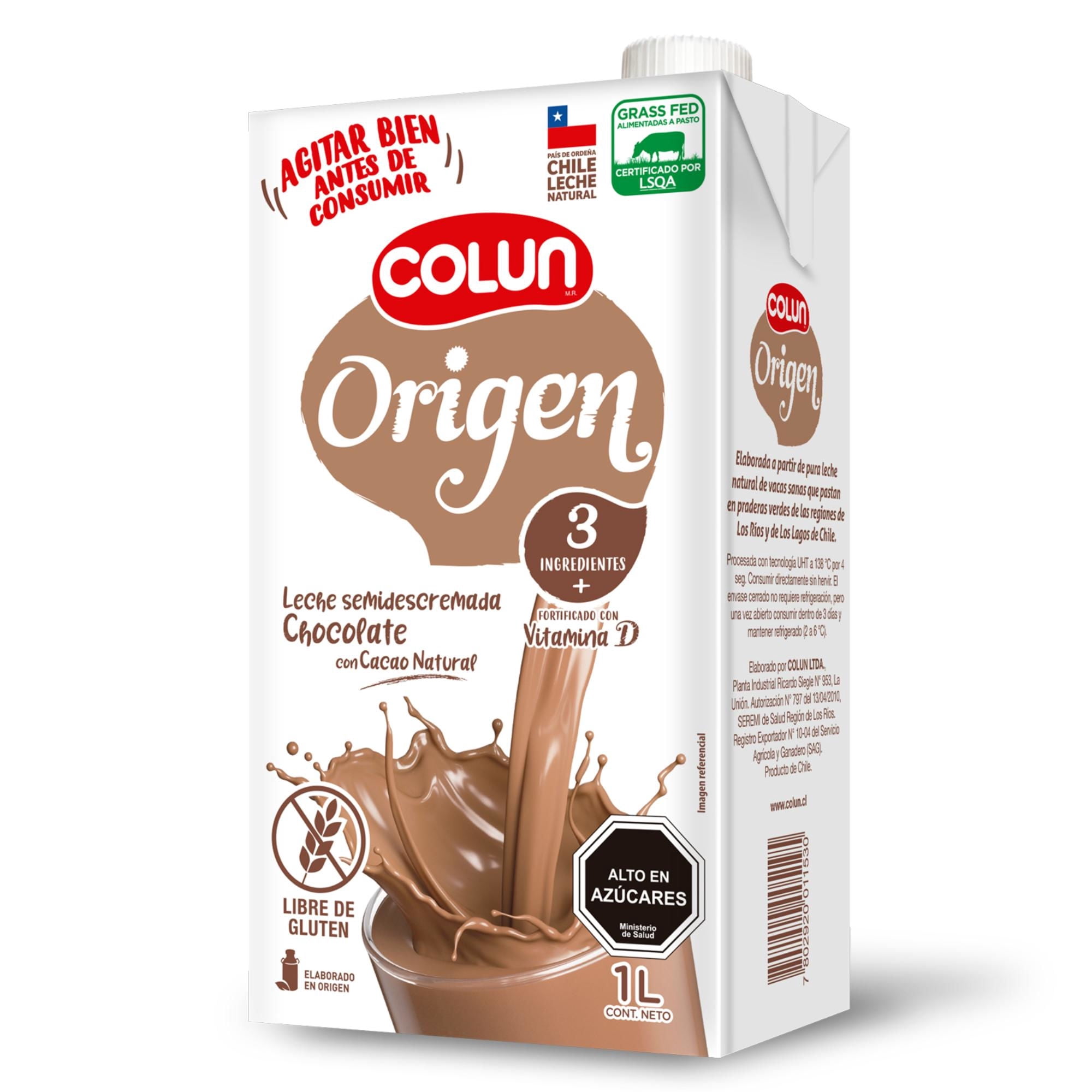 Leche Chocolate Origen 1 L Colun