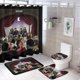 thumbnail image 1 of FALL OUT BOY-theme 4-Piece Shower Curtain Set with Rugs, Waterproof Bathroom Decor Set Includes Bath Mat, U-Shaped Rug, Toilet Lid Cover and Curtain with Hooks, 1 of 6