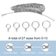 thumbnail image 4 of Juego de herramientas de medición Ring Sizer MYEBIUAI, 27 unidades, acero de primera calidad, 4 of 8