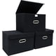 thumbnail image 1 of Cubos De Almacenamiento De Tela Plegables Con Tapas 3 Unidades, 1 of 8