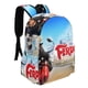 thumbnail image 2 of Ferdinand-theme Backpack, Campus style schoolbag Bookbag with Adjustable Shoulder Straps And Large Zip Compartment, Unisex Travel Bags.42x30x15cm, 2 of 6