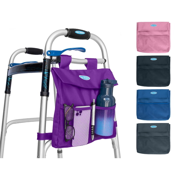 Minibolsa Walker Side con cierre en la parte superior, universal, 5 bolsillos, color morado