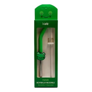 Disparo - Bombillas Reutilizables Para Tomar Bebida Agua Jugo Rana