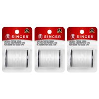 Hilo Singer De Poliéster Multiusos Paquete De 3 Bobinas De 137 M Blanco