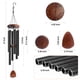 thumbnail image 3 of Campanillas De Viento Grandes De Aluminio 94 Cm Color Negro Clásico, 3 of 7