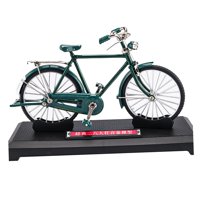 Magideal - Bicicletas Retro Adornos Suministros Decoración De Mesa Decoración De Dedos Decoración De Aleación Delicada Simulación Clásica Para Cumpleaños Montaña , Verde