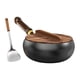 thumbnail image 3 of Sartén Wok De Hierro Con Tapa Y Espátula, Wok Chino Para Camping, Cocina Y Restaurante., 3 of 5