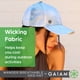 thumbnail image 5 of Gorra de béisbol Gaiam Wander Geo negra transpirable para mujer, 5 of 8