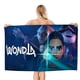 thumbnail image 1 of WondLa Toalla de playa de secado rápido con diseño temático, regalo para mujeres y niñas, ideal para cumpleaños, fans, amantes de la música, uso en la playa o al aire libre, 78 × 150 cm, 1 of 6