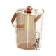 thumbnail image 2 of Dispensador de Bebidas Jarra de Agua Fría Recipiente para Bebidas con Infusor de Té Y Asa Portátil Material PET Pp Adecuado para Cocina Hogar Oficina Oro rosa, 2 of 5
