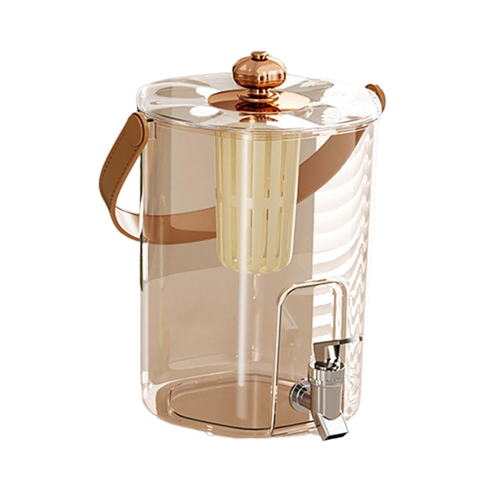 Bothyi - Dispensador De Bebidas Para Nevera Con Grifo, Limonada Para Bodas, Camping Y Exteriores, Color Oro Rosa