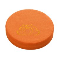Ioensy - Cojín De Meditación Redondo De 40 Cm De Diámetro Con Asiento Extraíble Para Interior Naranja 10 Cm