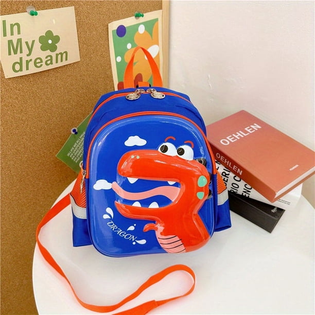 Kindergarten Cartoon Schoolbags Kids Toddlers Anti-lost Dinosaur Small Backpack