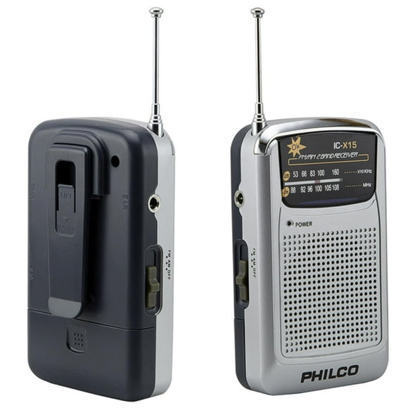 Radio Portatil A Pilas Con Audifonos FM AM RICX15