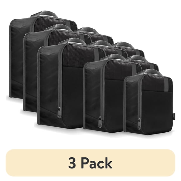 Set 3 Cubos Organizadores iFLY Expandibles Negro