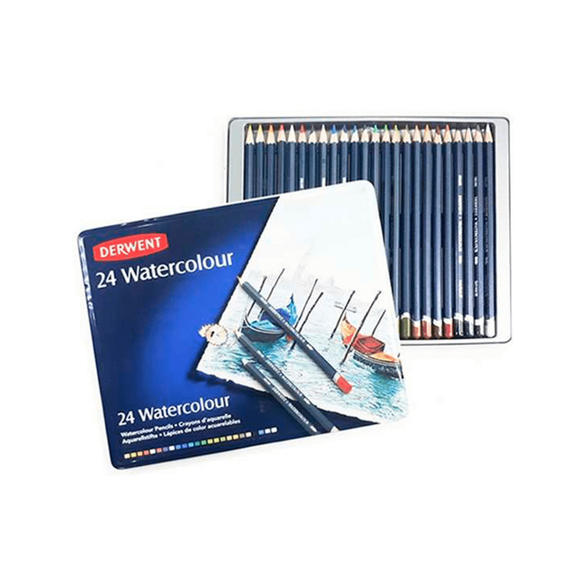 Lápices De Colores Acuarelables Derwent Set 24
