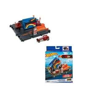 Pista De Juguete Hot Wheels City Estación De Gasolina