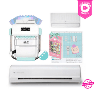 Silhouette America - Kit Silhouette Cameo 5 Blanca + Cinch Menta Cuadrada
