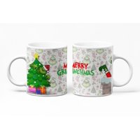 Sm - Tazón Taza Blanca Navidad Grinchmas El Grinch Merry Grinchma Blanco 10