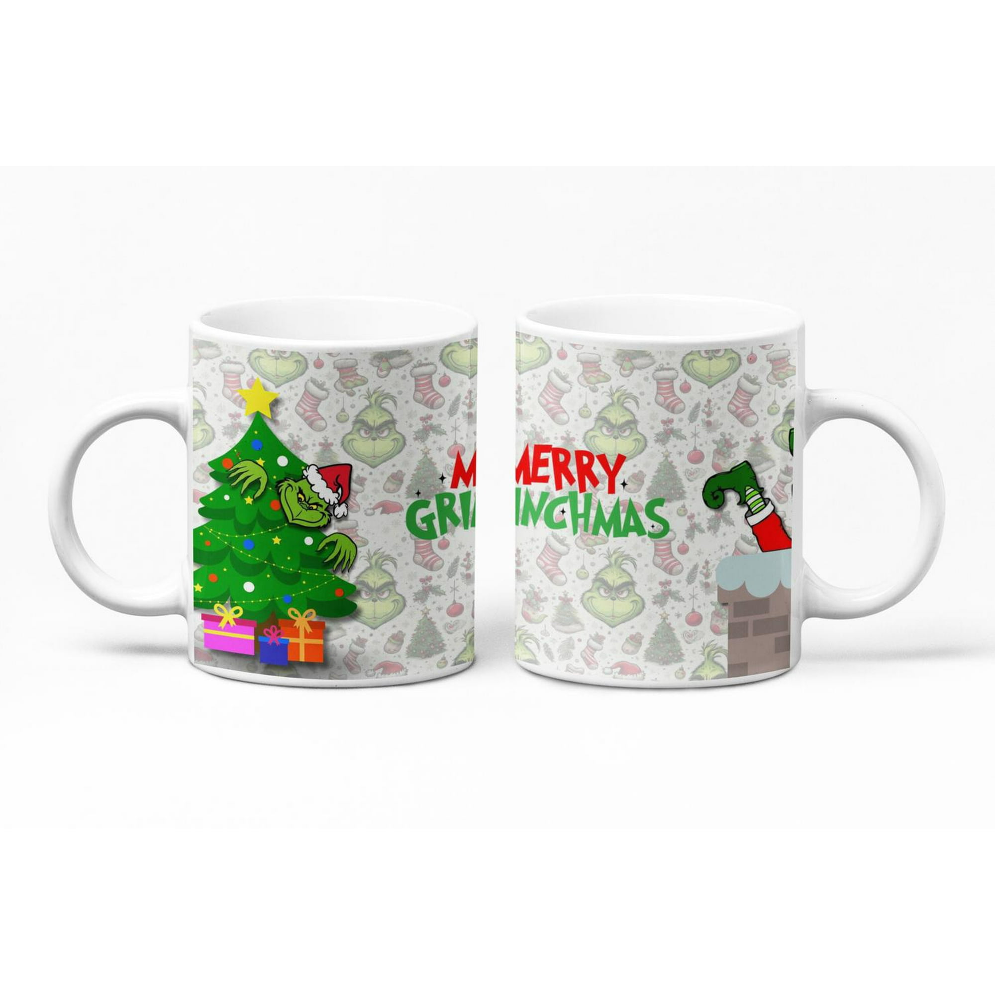 Sm - Tazón Taza Blanca Navidad Grinchmas El Grinch Merry Grinchma Blanco 10