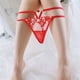 thumbnail image 1 of Transparent Mesh Embroidery G-string Panties, Hollow Double Belts Panties, Women's Sexy Lingerie & Underwear, 1 of 3