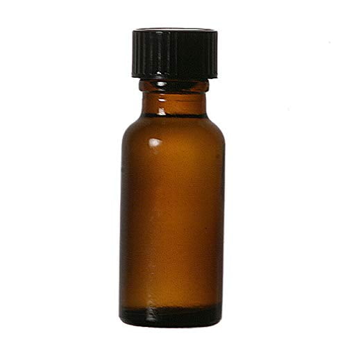 Botella de vidrio ámbar Boston Round 15 ml (½ oz) Ananda
