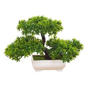 Magideal - Árbol De Bonsái Artificial, Plantas De Imitación, Jardín Zen, Decoración Del Hogar, Simulación De Mesa, Pequeñas Plantas Falsas, Árbol De Pino En Mace