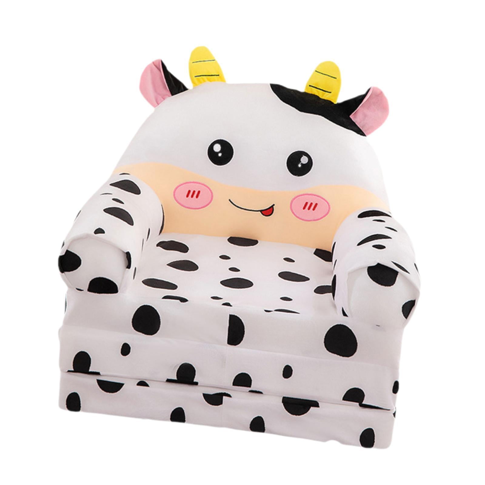 Magideal - Sofá De Sofá De Sofá Plegable Para Niños Dibujos Animados Para Lavar, Cómodo, Tumbona Liviana Para Niños Pequeños, Cama De Sofá Para Dormitorio De Blanco