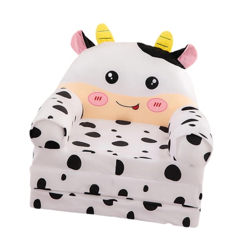 Magideal - Sofá De Sofá De Sofá Plegable Para Niños Dibujos Animados Para Lavar, Cómodo, Tumbona Liviana Para Niños Pequeños, Cama De Sofá Para Dormitorio De Blanco