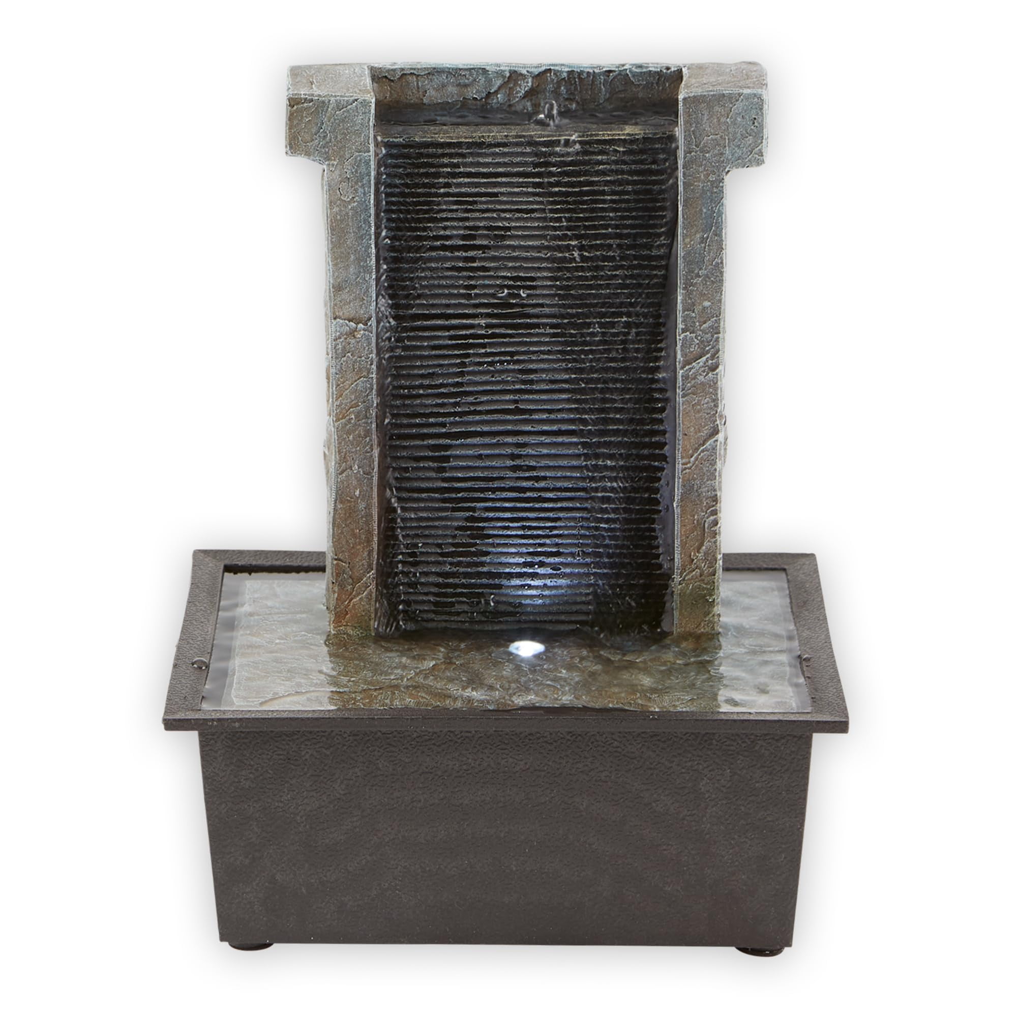 Fuente De Mesa Zingz & Thingz Stone Wall, 8,25 X 6 X 10,25 Cm