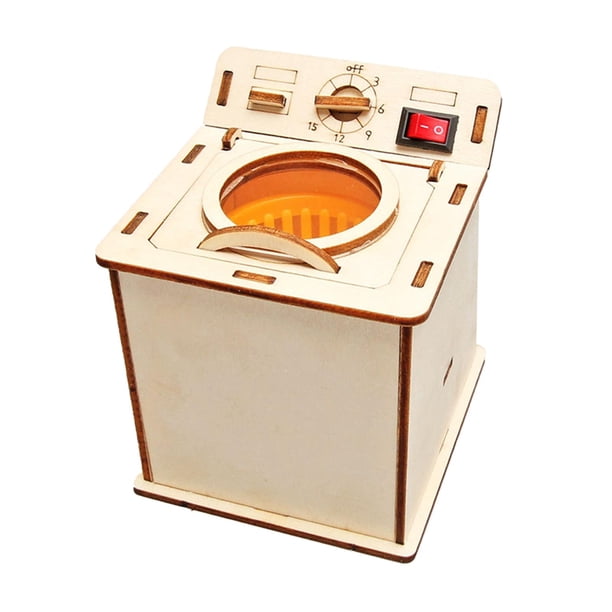 Juguete De Lavadora De Madera, Juego De Bricolaje Para Material Didáctico, Juguete De Desarrollo Para Adolescentes