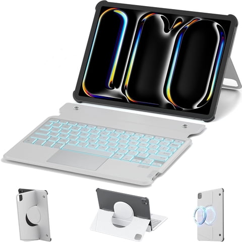 Funda Con Teclado Desmontable Para Ipad Air/Pro 13 Nillkin Gray