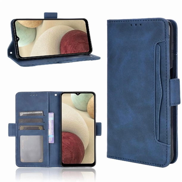 Funda Cartera Magnética para Samsung Galaxy A12 5G- Tarjetero Desmontable, Cuero PU, Soporte