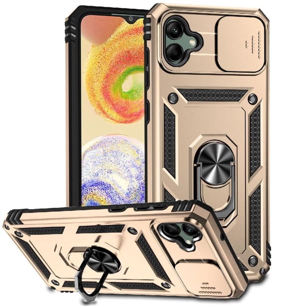 Estuche GANGXUN para Samsung Galaxy A04, soporte giratorio 360°, estilo mecánico y magnético