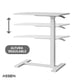 thumbnail image 4 of Mesa Lateral de Altura Regulable Con Encimera Abatible Blanca Assen 1 un, 4 of 6
